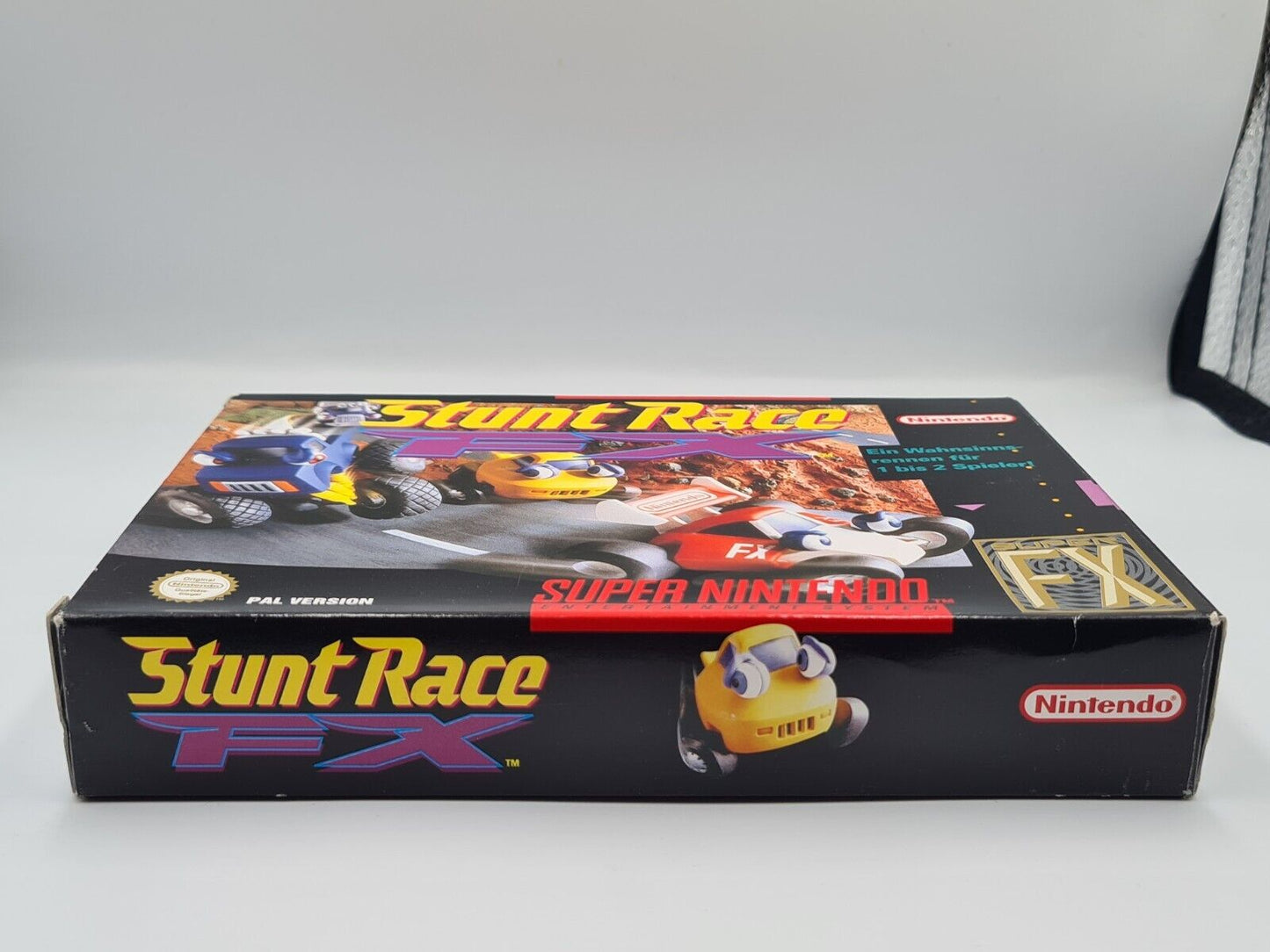 SNES Super Nintendo Stunt Race FX mit OVP und Anleitung NOE - T-Retro-Games