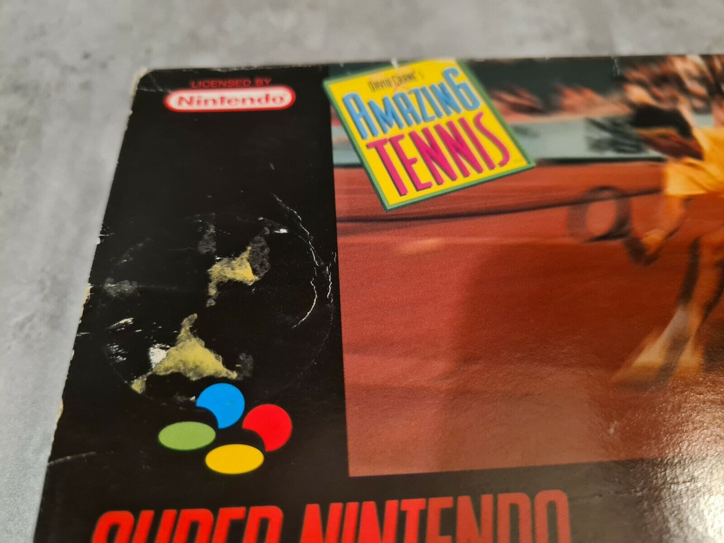 SNES Super Nintendo David Crane's Amazing Tennis mit OVP und Anleitung UKV - T-Retro-Games