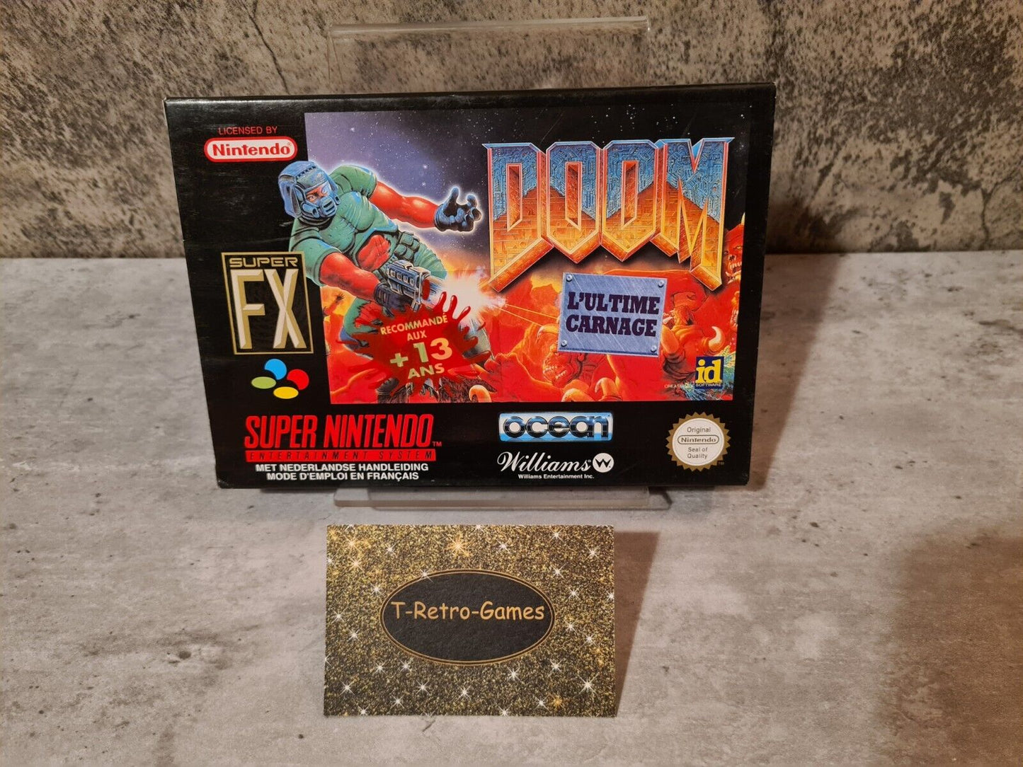 SNES Super Nintendo Doom FAH New Old Stock - T-Retro-Games