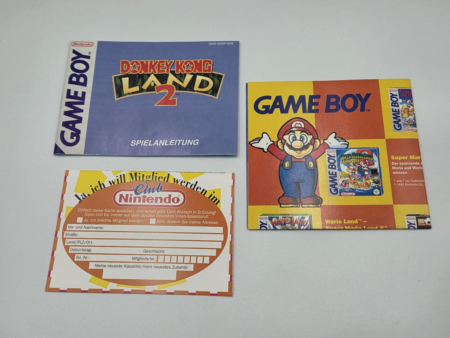 Nintendo Game Boy Classic Spiel Donkey Kong Land 2 mit OVP und Anleitung NOE