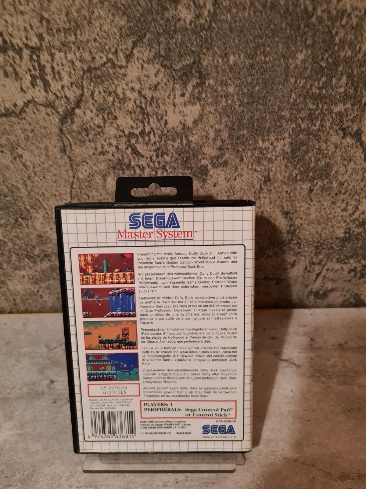 Sega Master System Daffy Duck in Hollywood mit OVP und Anleitung Multi Language - T-Retro-Games