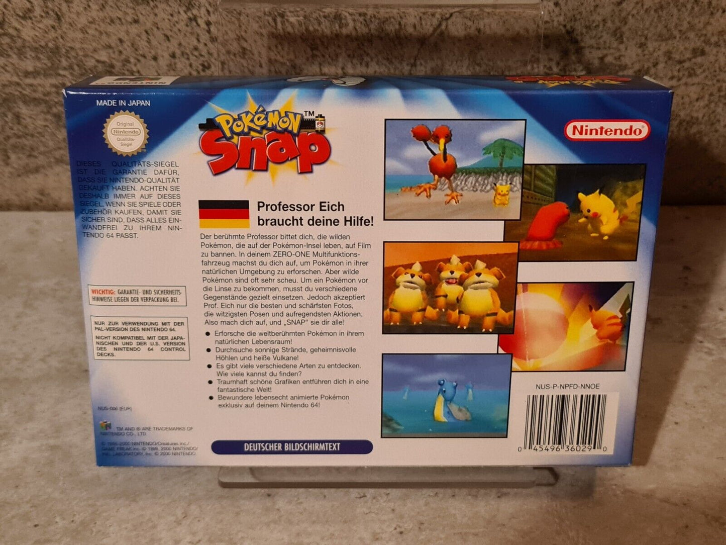 N64 Nintendo 64 Pokemon Snap New Old Stock Neu unbenutzt - T-Retro-Games