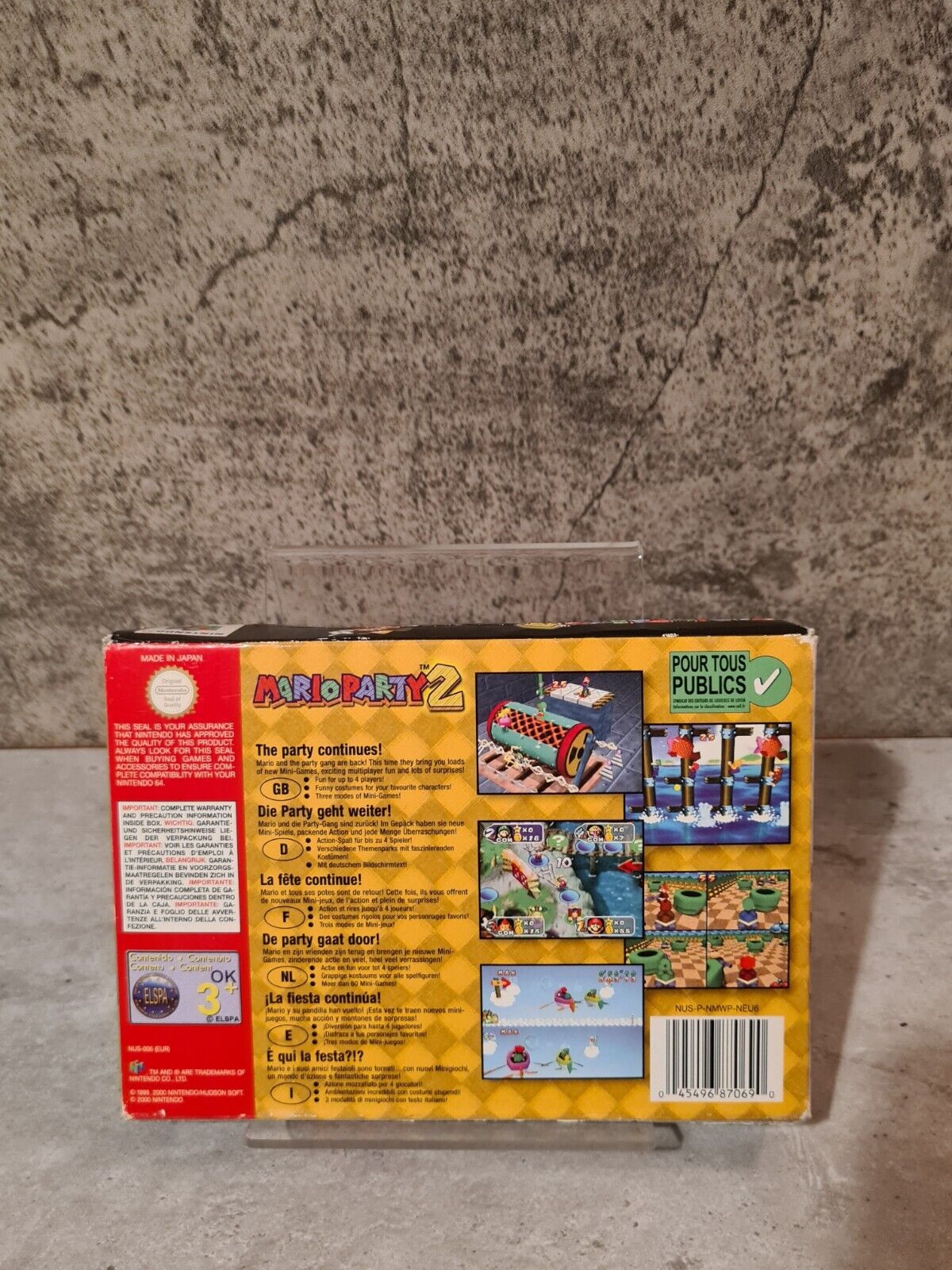N64 Nintendo 64 Mario Party 2 mit OVP und Anleitung EUR - T-Retro-Games