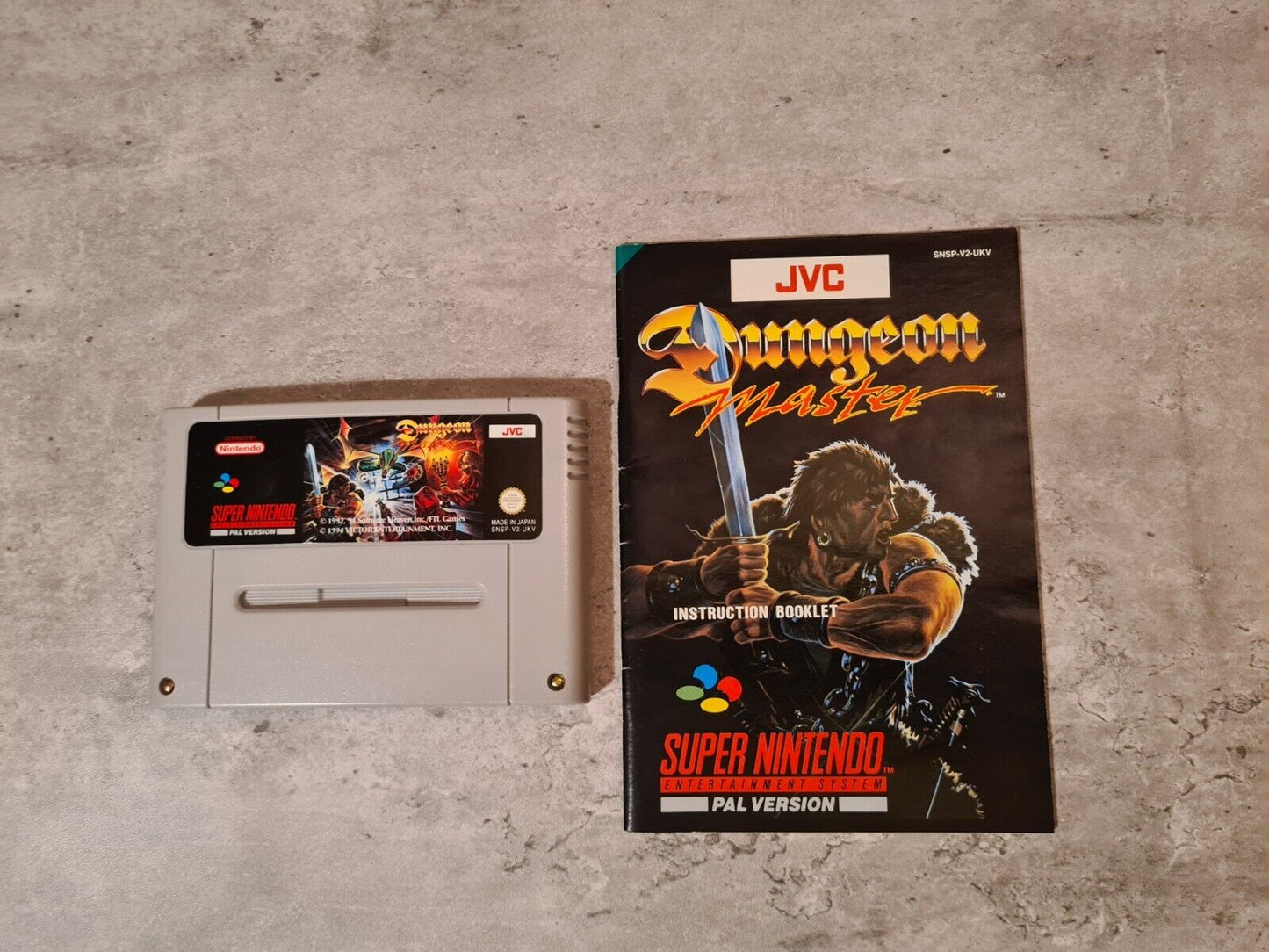 SNES Super Nintendo Dungeon Master mit OVP und Anleitung UKV - T-Retro-Games
