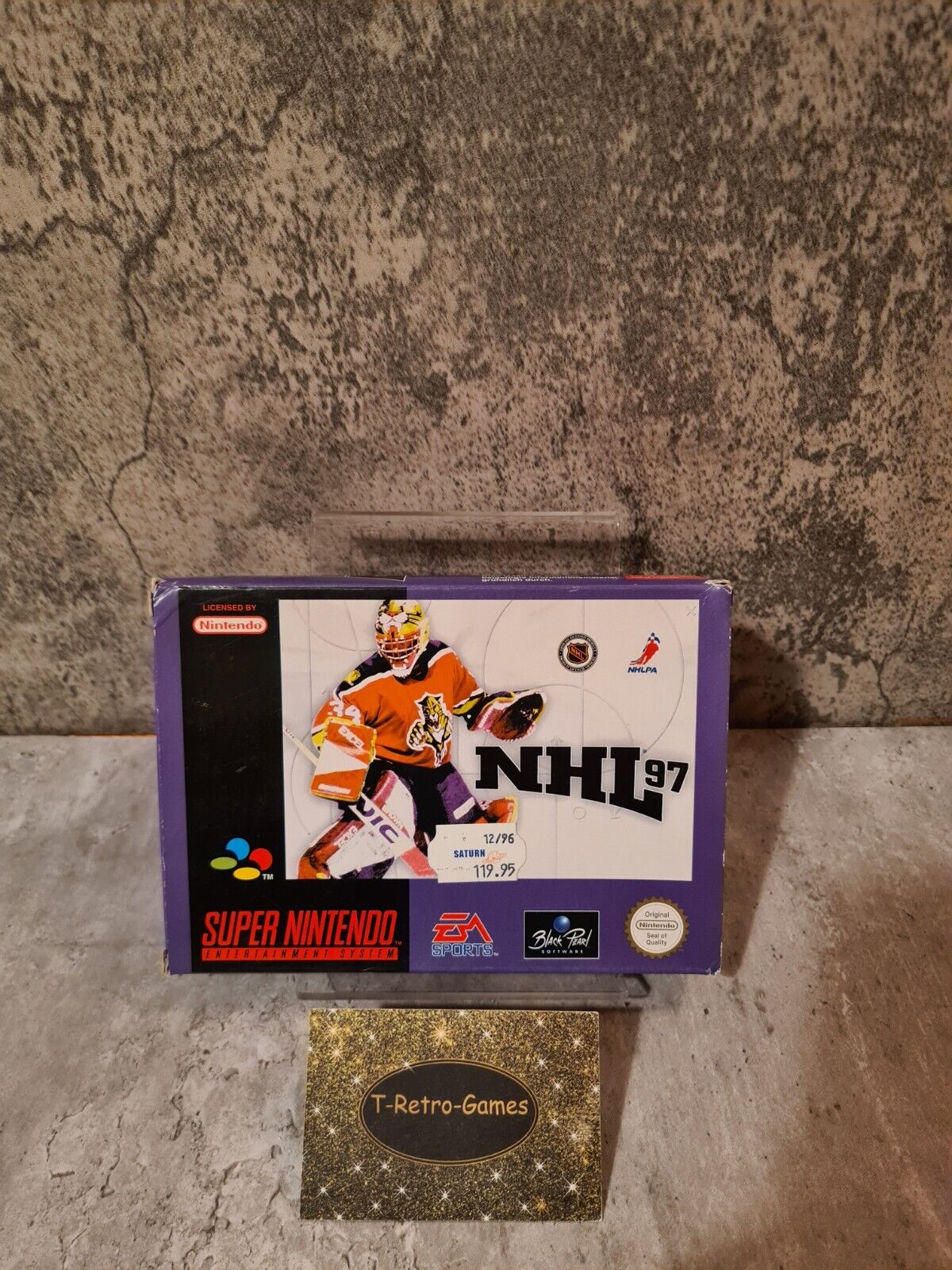 SNES Super Nintendo NHL 97 mit OVP und Anleitung EUR - T-Retro-Games
