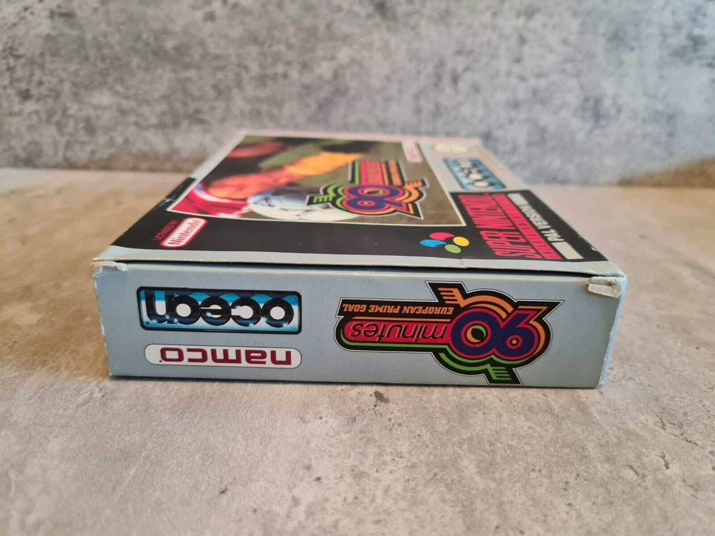 SNES Super Nintendo 90 Minutes European Prime Goal mit OVP und Anleitung NOE - T-Retro-Games
