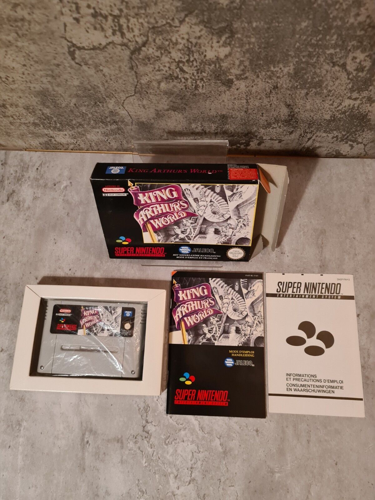 SNES Super Nintendo King Arthur's World mit OVP und Anleitung FAH - T-Retro-Games