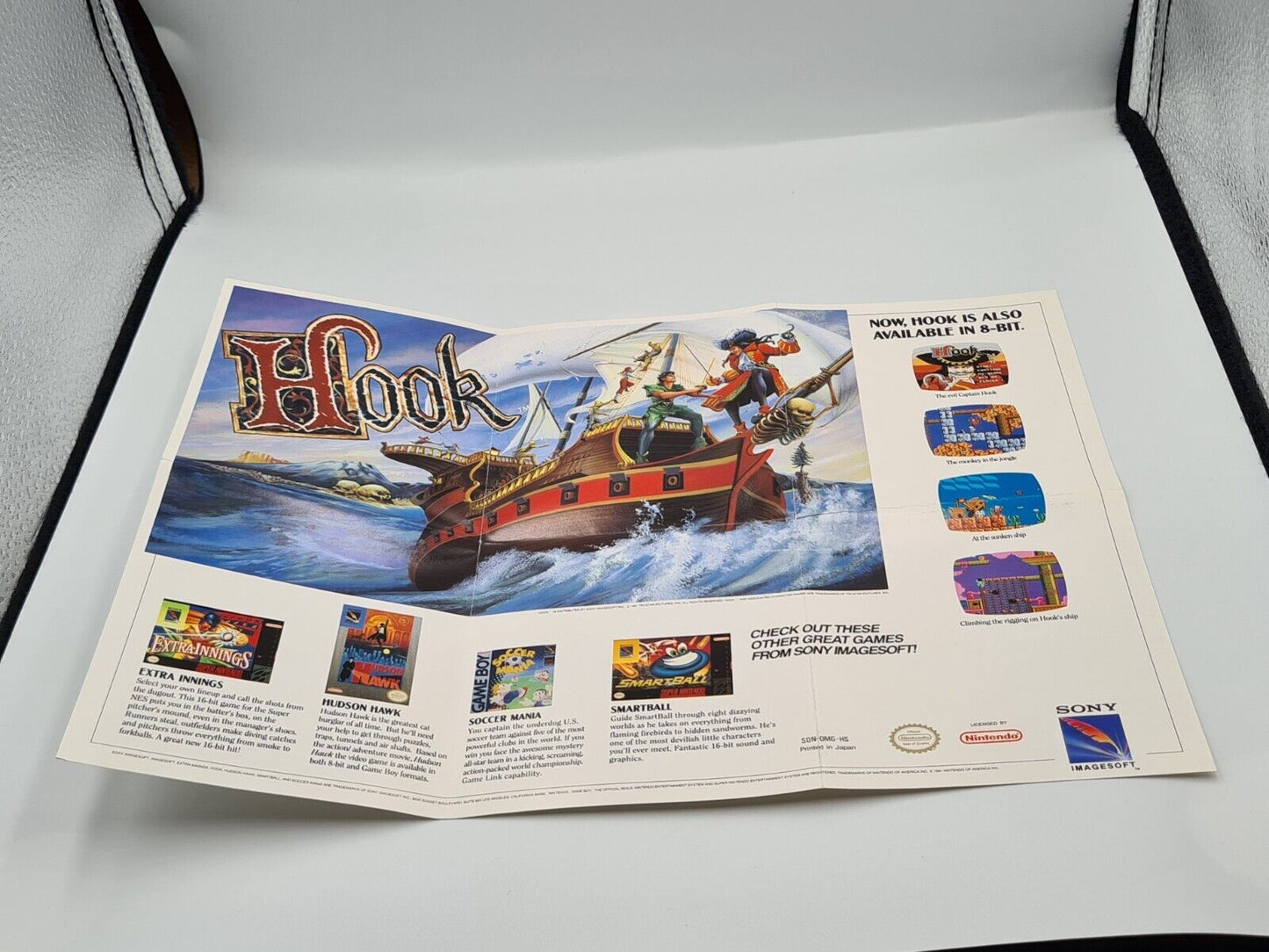 Nintendo Game Boy Classic Hook mit OVP und Anleitung USA - T-Retro-Games