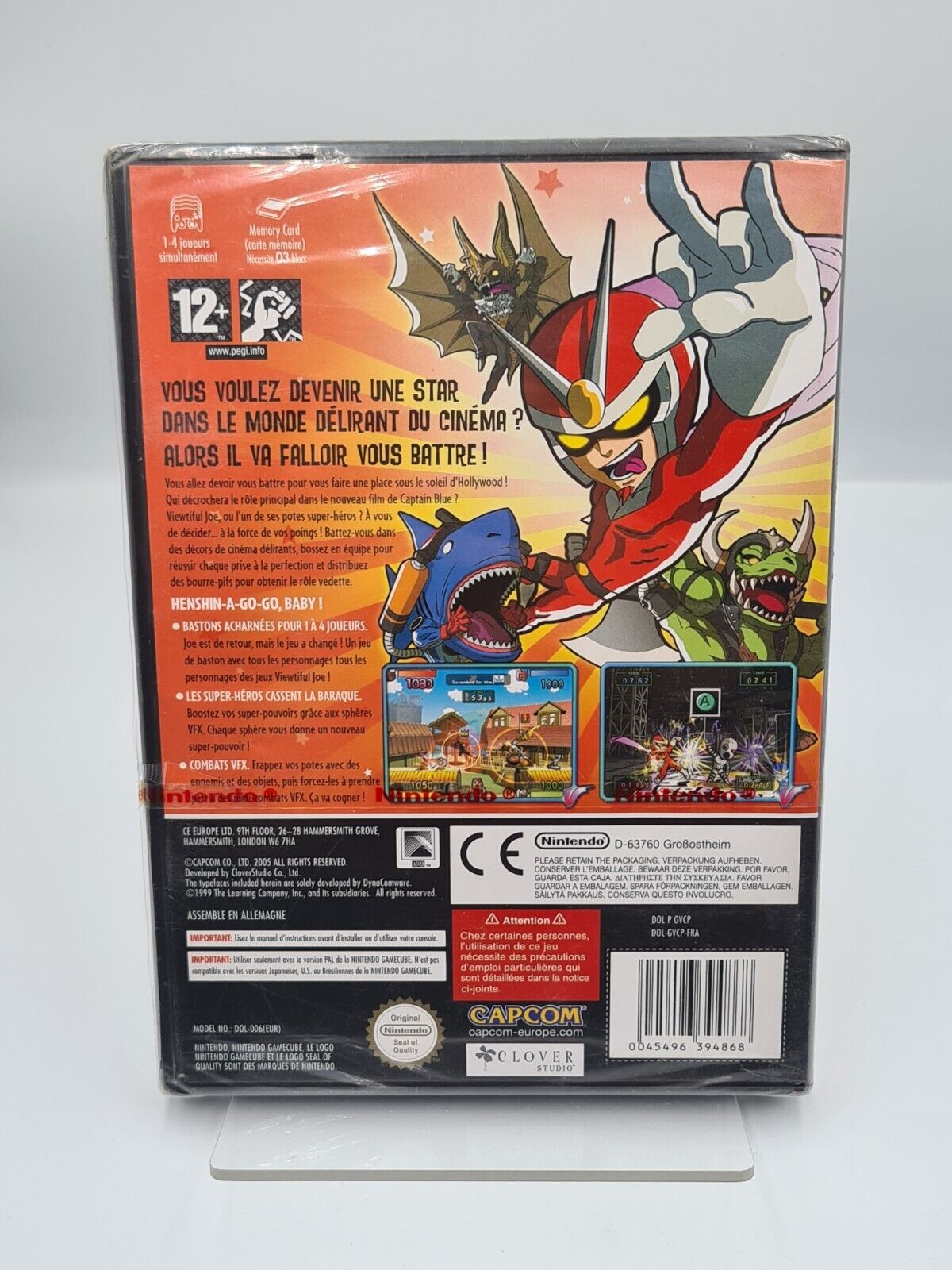 Nintendo GameCube Viewtiful Joe Red Hot Rumble FRA Sealed Neu NEW Red Strip - T-Retro-Games