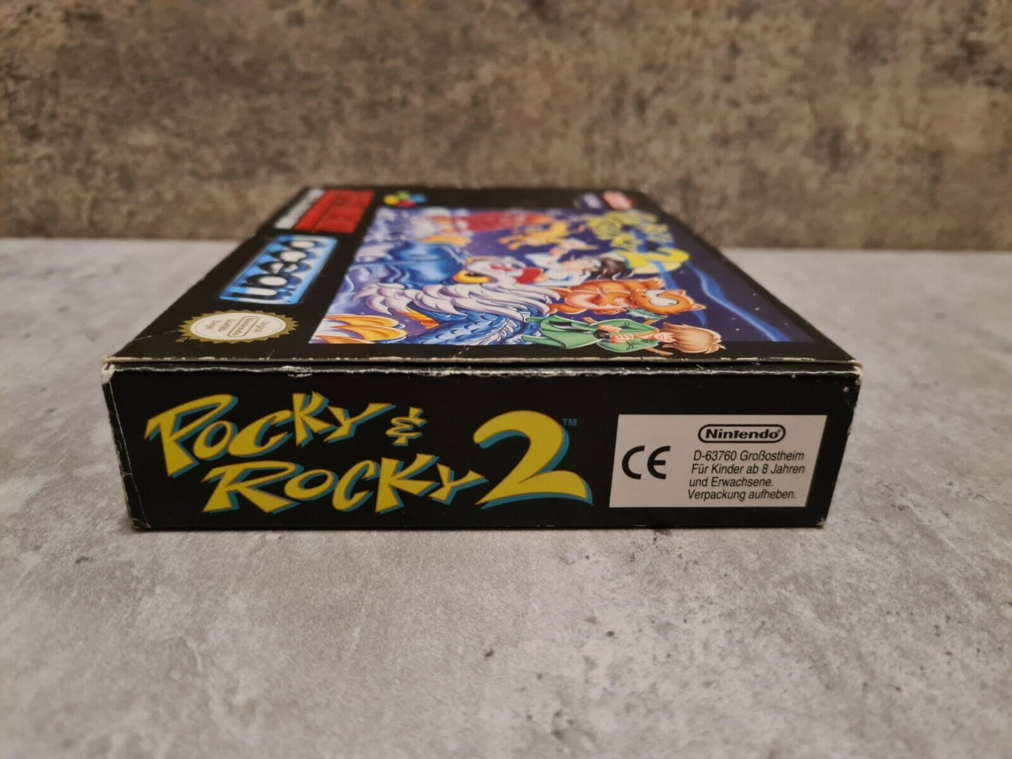 SNES Super Nintendo Pocky & Rocky 2 mit OVP und Anleitung NOE - T-Retro-Games