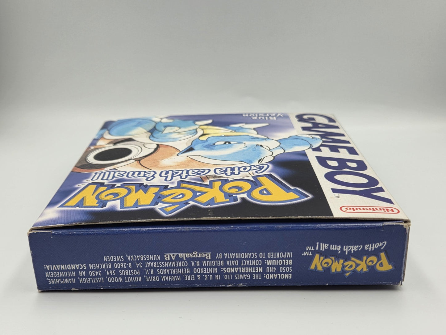 Nintendo Game Boy Pokemon Blue Version mit OVP und Anleitung EUR