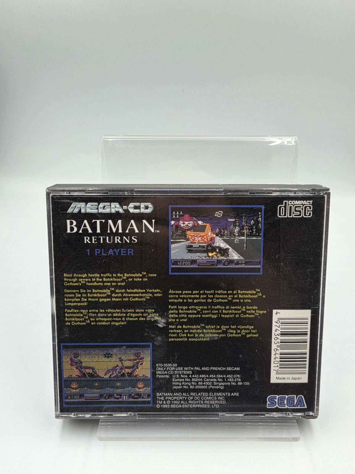 Sega Mega-CD Batman Returns mit OVP und Anleitung Multi Language