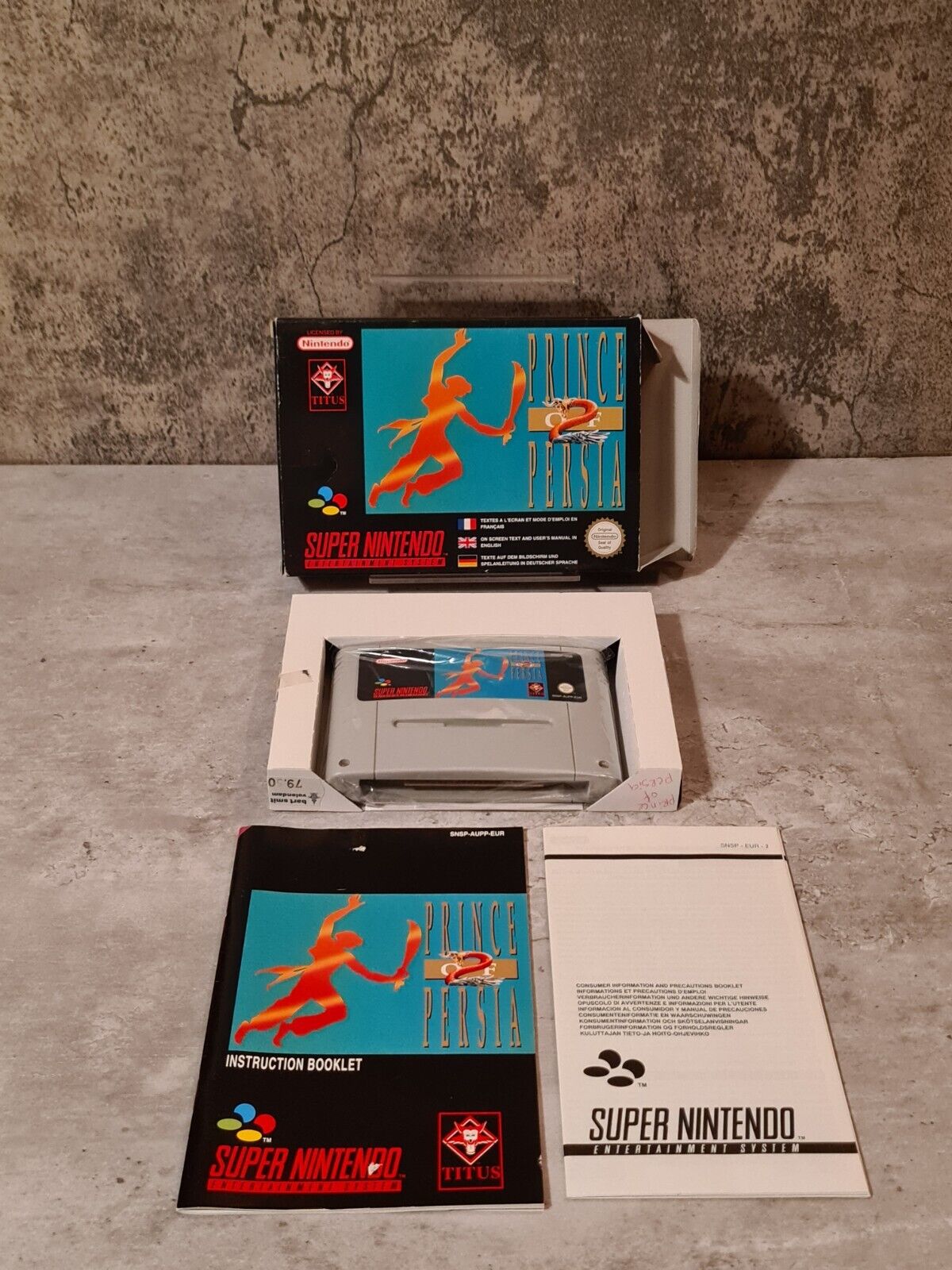 SNES Super Nintendo Prince of Persia 2 mit OVP und Anleitung EUR - T-Retro-Games