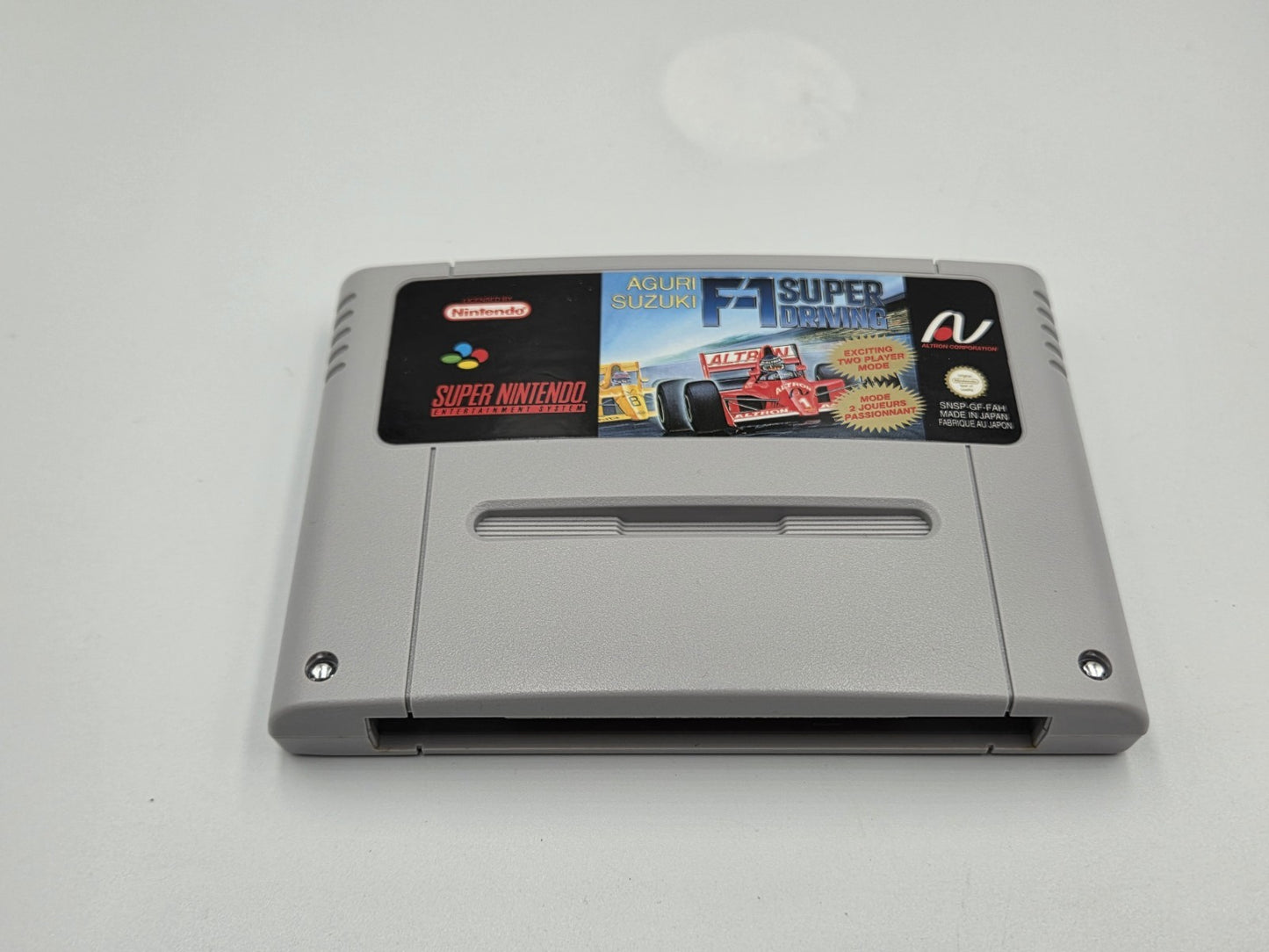 SNES Super Nintendo Aguri Suzuki F-1 Super Driving mit OVP und Anleitung FAH