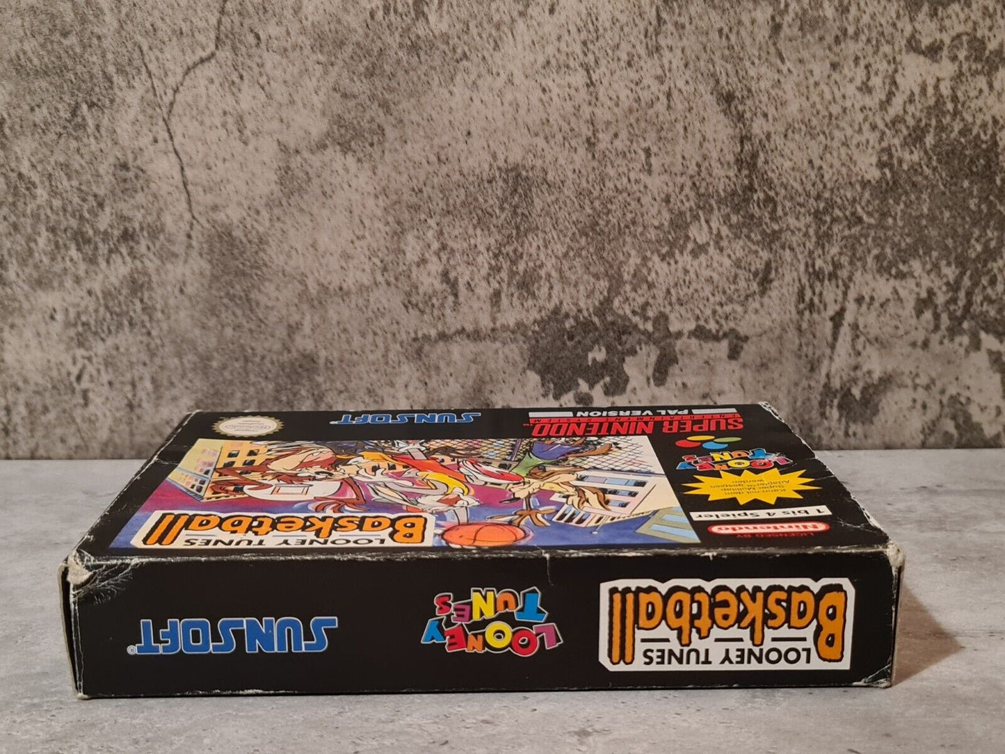SNES Super Nintendo Looney Tunes Basketball mit OVP und Anleitung NOE - T-Retro-Games