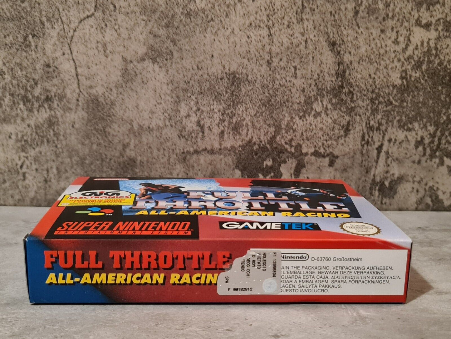 SNES Super Nintendo Full Throttle All American Racing New Old Stock Neu NEW - T-Retro-Games