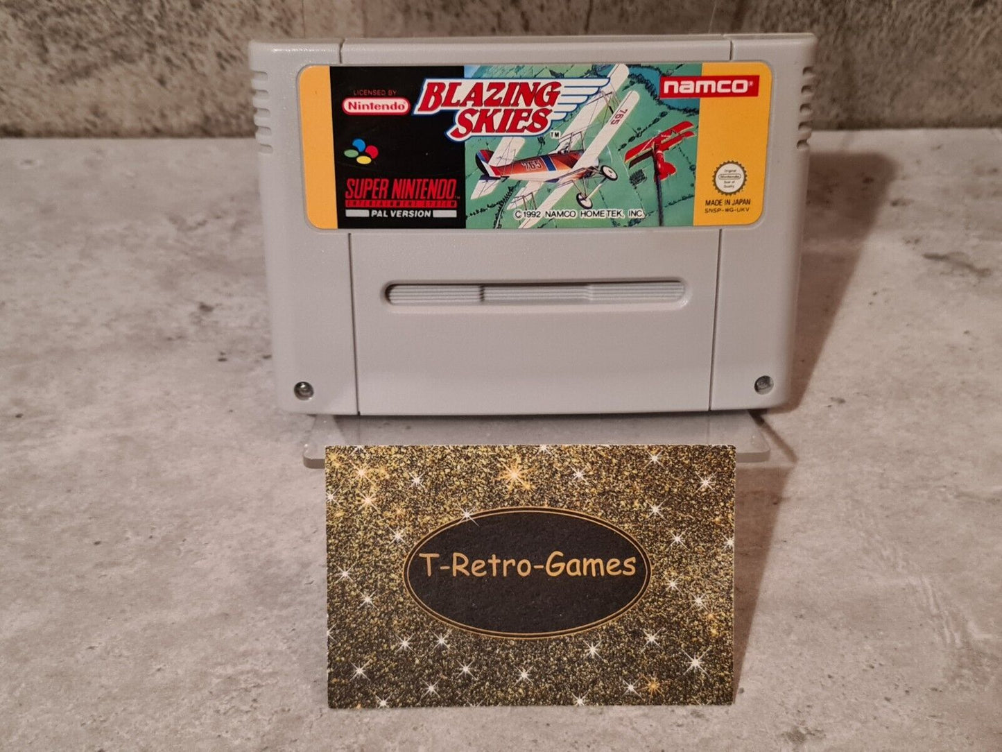 SNES Super Nintendo Blazing Skies Modul UKV - T-Retro-Games