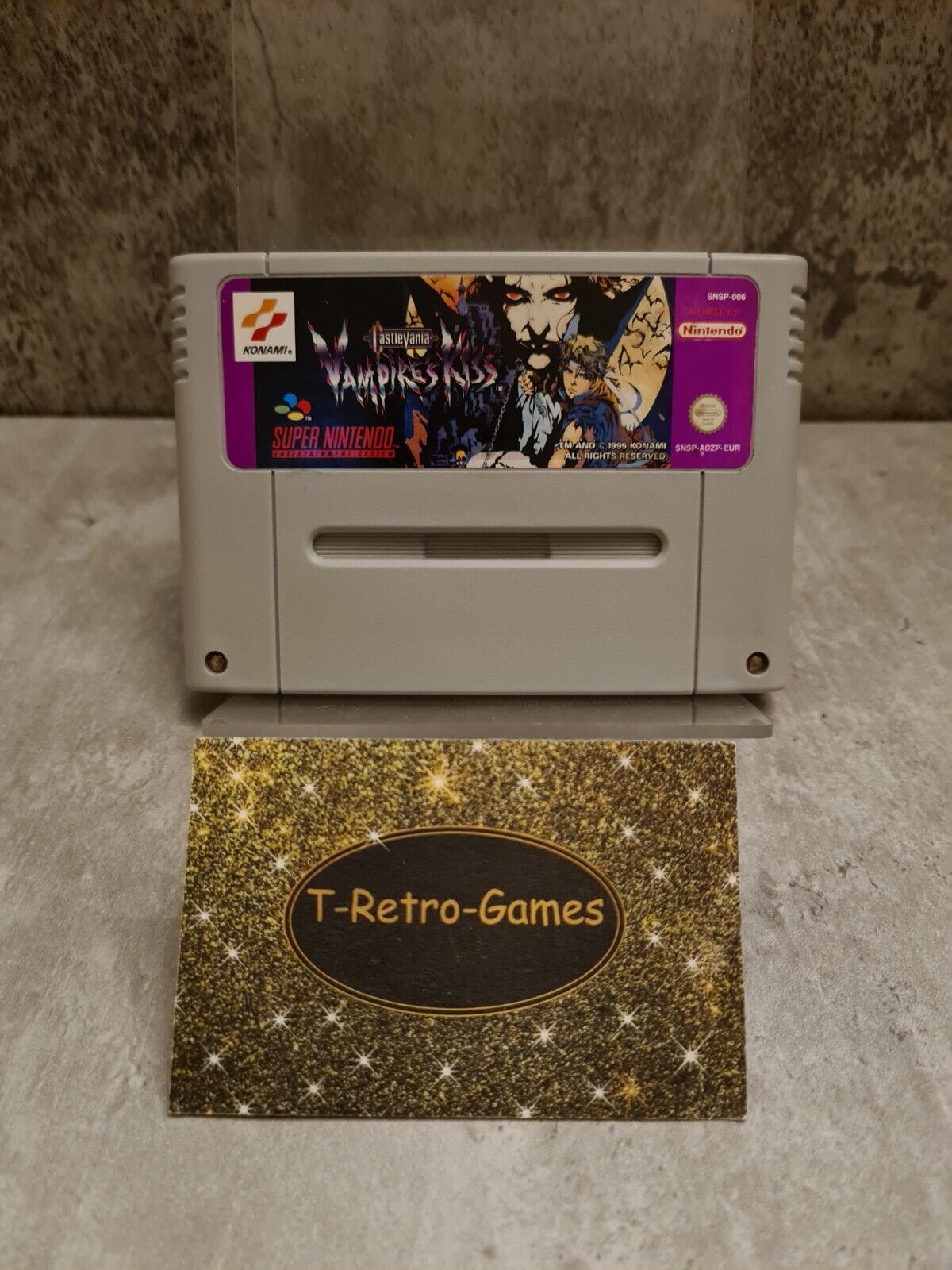SNES Super Nintendo Castlevania Vampires Kiss Modul EUR - T-Retro-Games