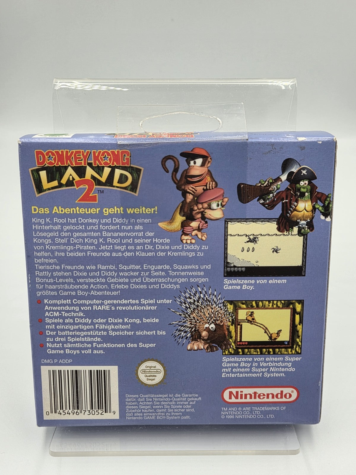 Nintendo Game Boy Classic Spiel Donkey Kong Land 2 mit OVP und Anleitung NOE