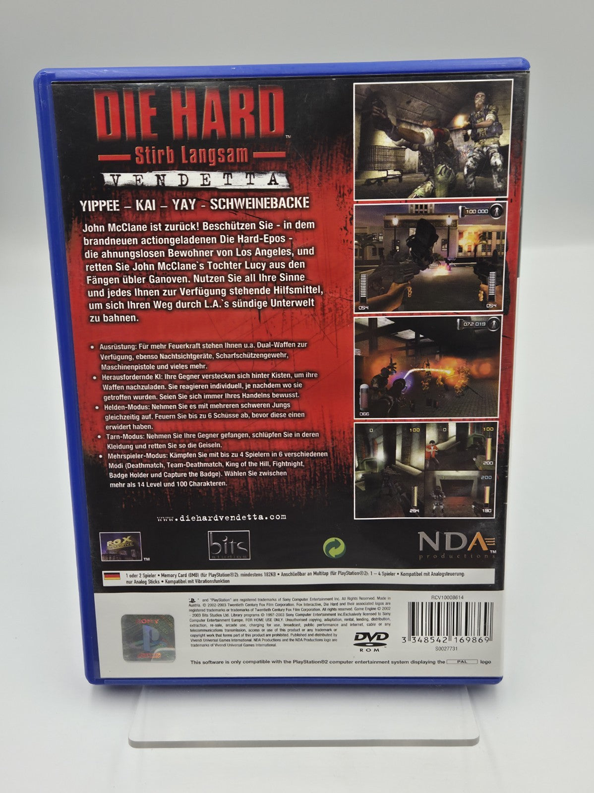 PS2 Playstation 2 Die Hard Vendetta Stirb Langsam mit OVP und Anleitung Deutsch