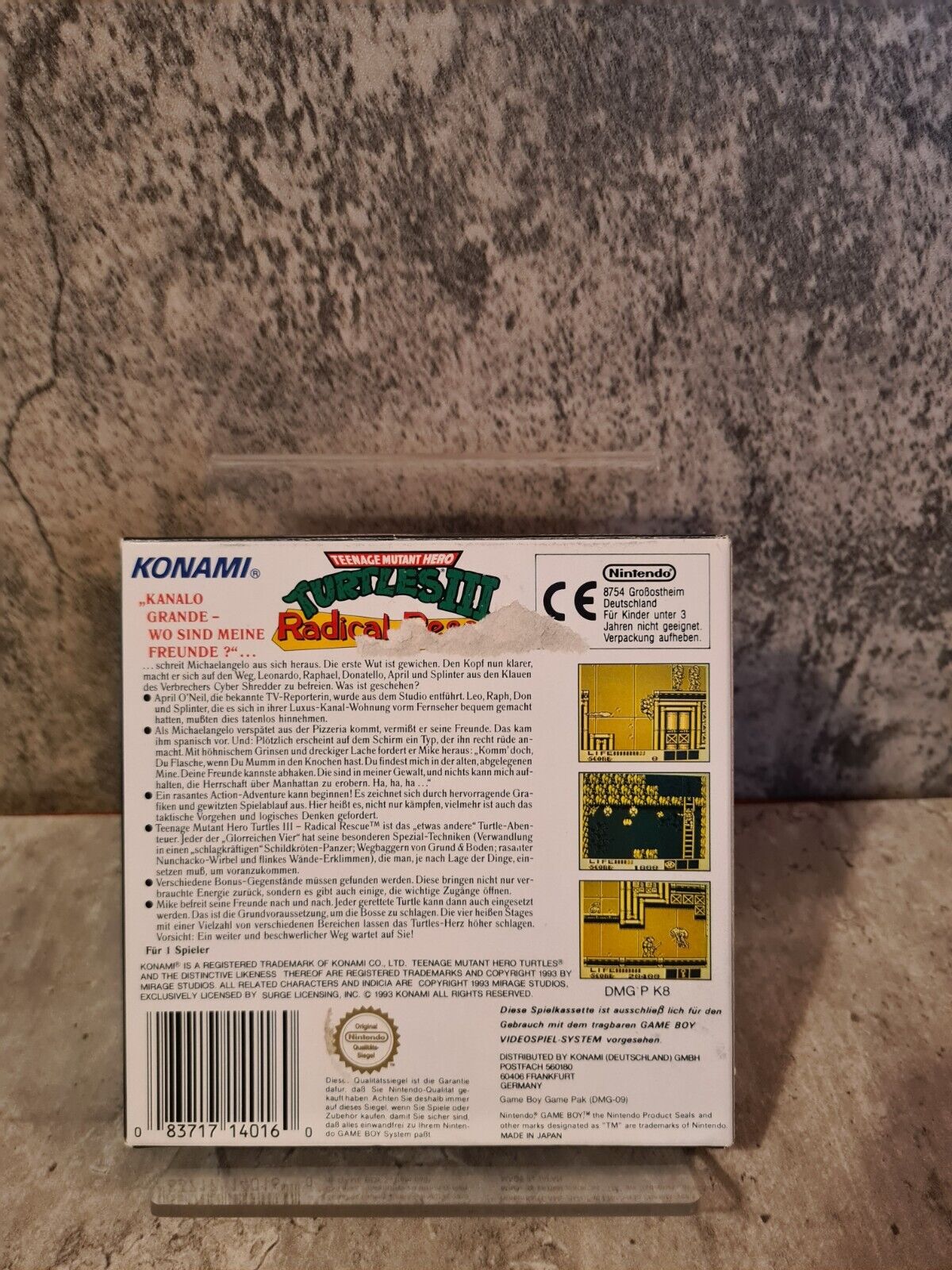 Nintendo Game Boy Classic Turtles III Radical Rescue mit OVP und Anleitung NOE - T-Retro-Games