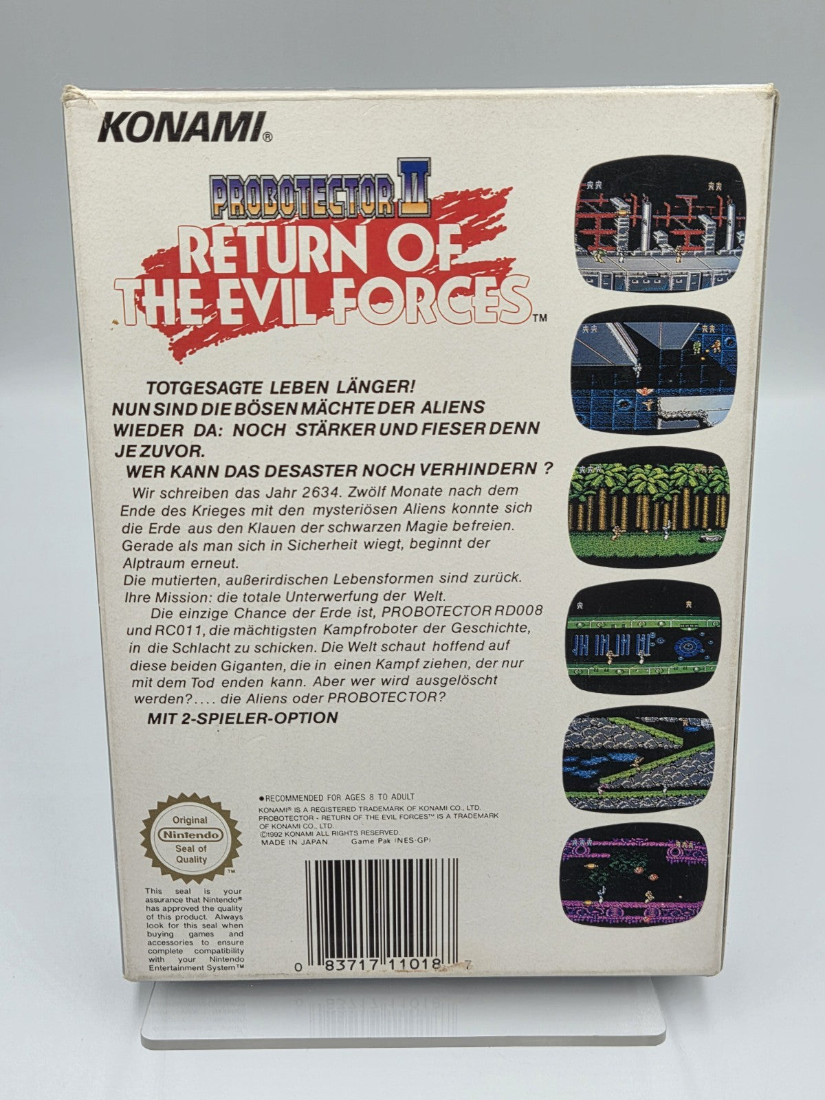NES Probotector II Return of The Evil Forces mit OVP und Anleitung FRG