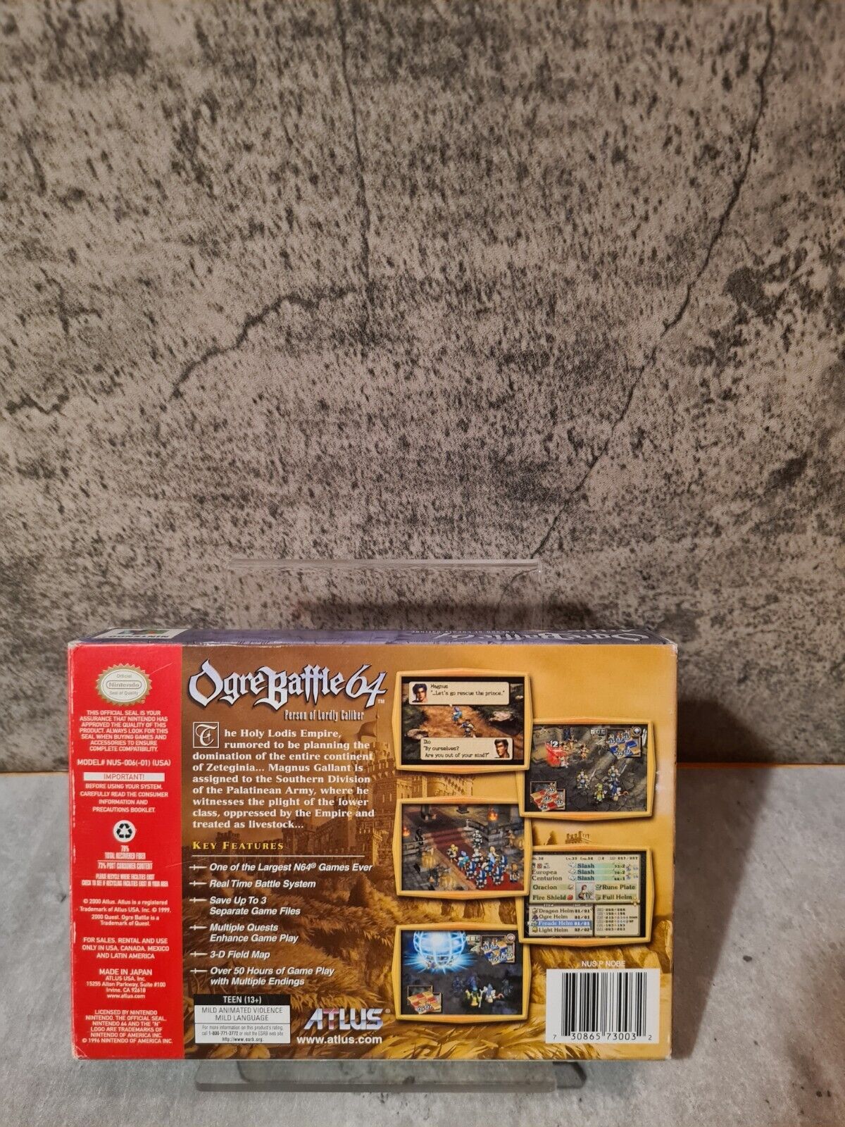 N64 Nintendo 64 Ogre Battle 64 mit OVP und Anleitung USA NTSC - T-Retro-Games