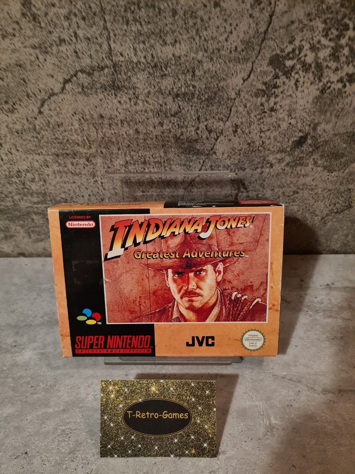 SNES Super Nintendo Indiana Jones Greatest Adventures mit OVP und Anleitung EUR - T-Retro-Games