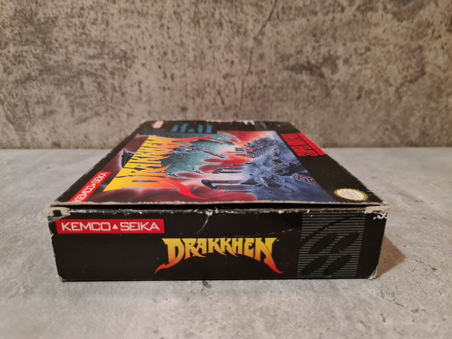 SNES Super Nintendo Drakkhen mit OVP und Anleitung NTSC USA - T-Retro-Games