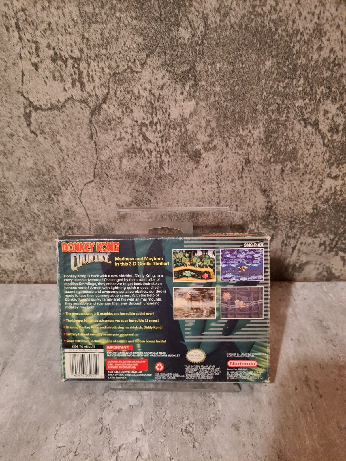 SNES Super Nintendo Donkey Kong Country mit OVP und Anleitung NTSC USA - T-Retro-Games