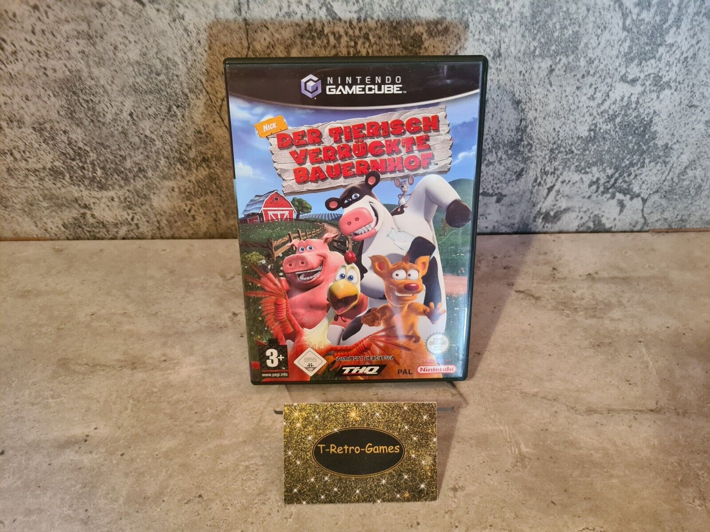 Nintendo GameCube Der Tierisch Verrückte Bauernhof mit OVP und Anleitung NOE