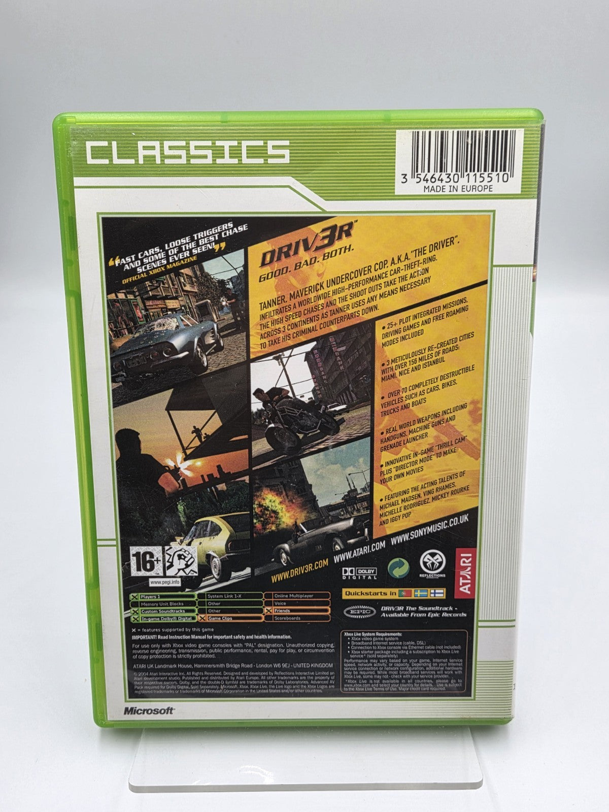 XBOX Spiel Driv3r mit OVP und Anleitung Englisch