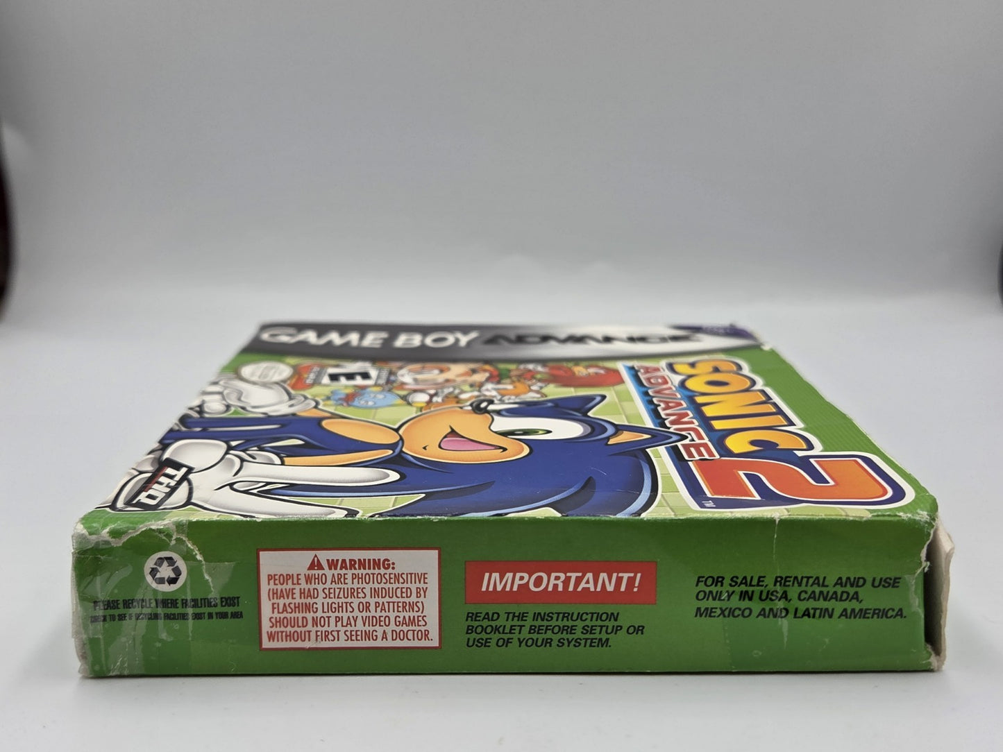 Nintendo Game Boy Advance Sonic Advance 2 mit OVP und Anleitung USA