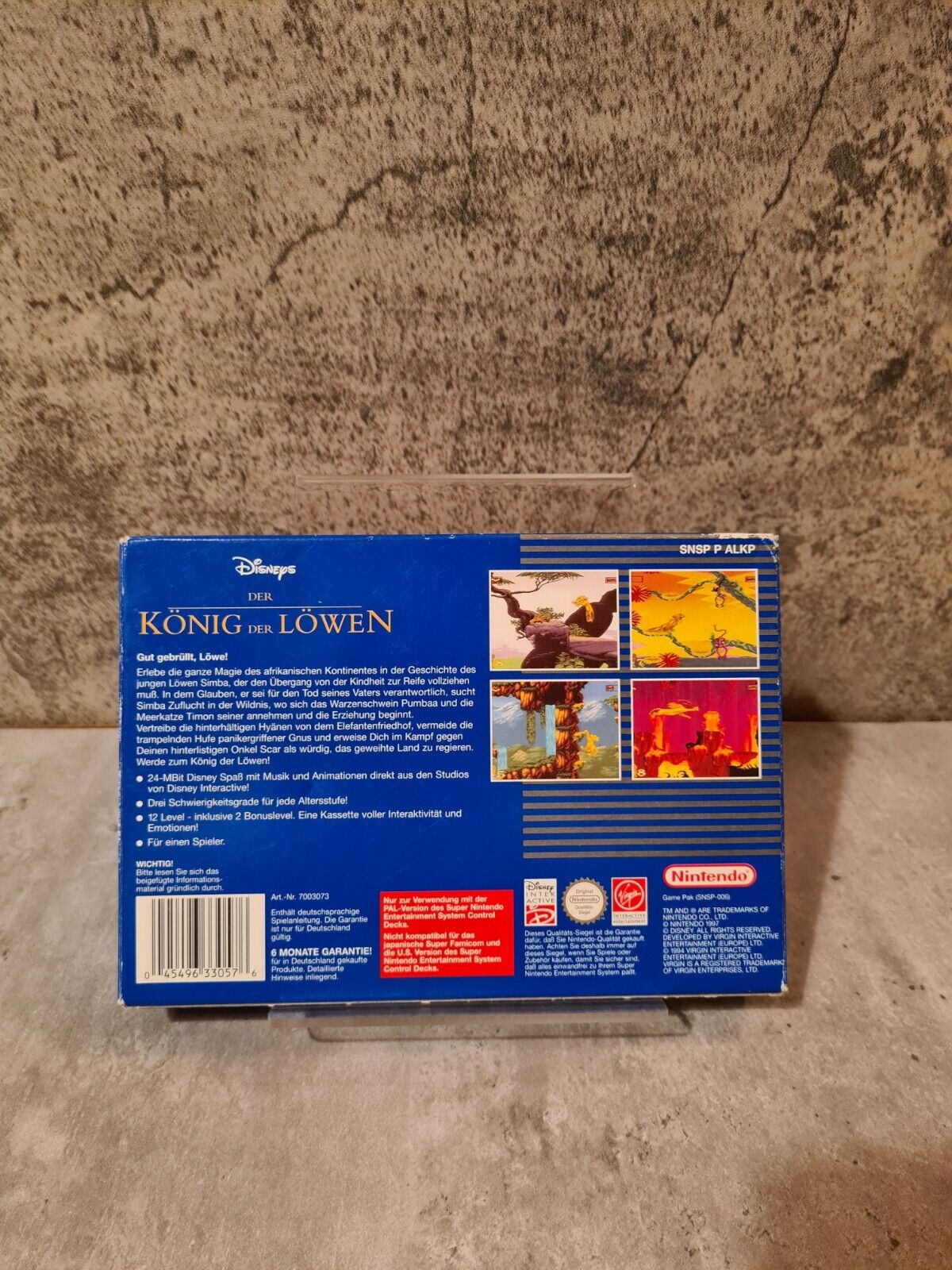 SNES Super Nintendo Disneys Der König der Löwen mit OVP und Anleitung NOE - T-Retro-Games