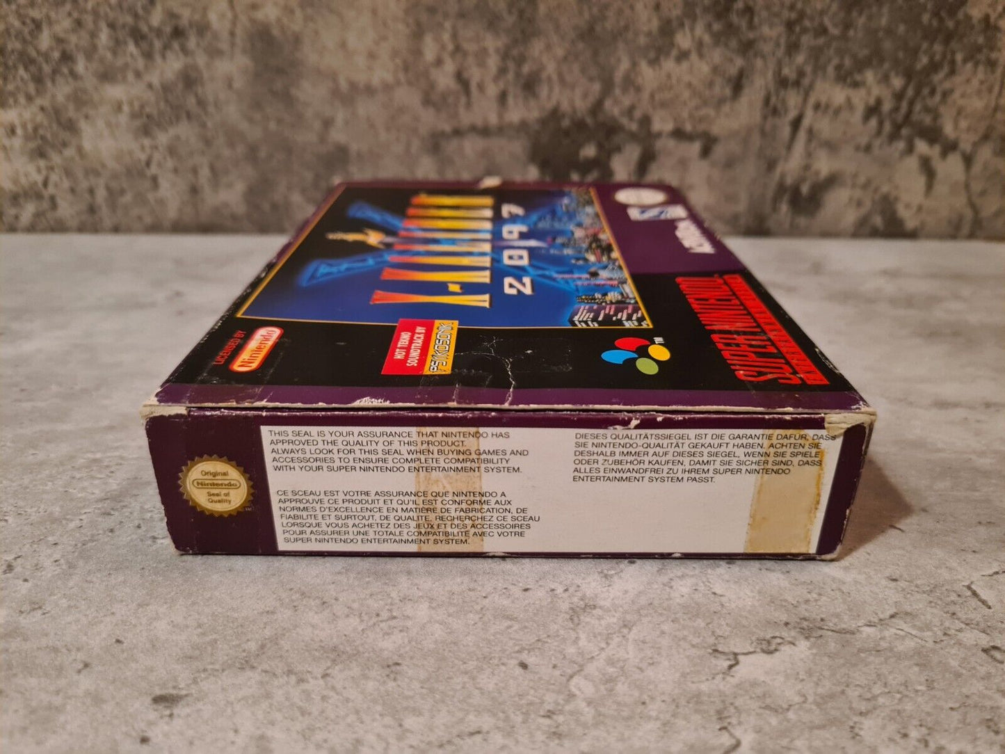 SNES Super Nintendo X-Kaliber 2097 mit OVP und Anleitung EUR - T-Retro-Games