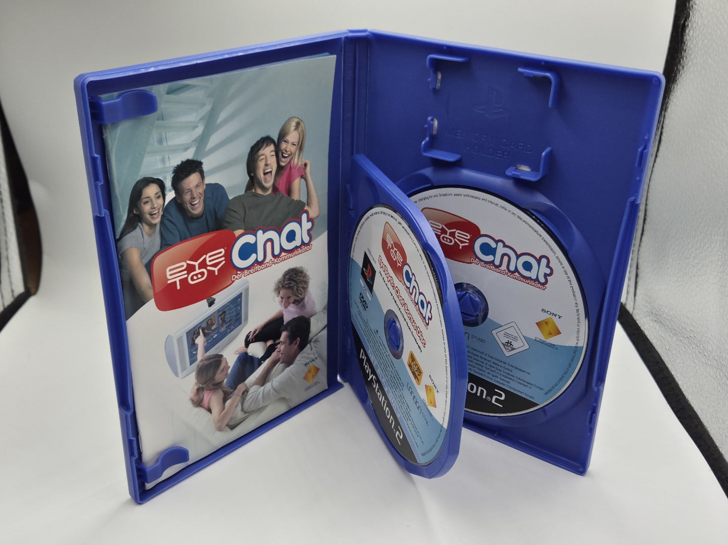 PS2 Playstation 2 Eye Toy Chat mit OVP und Anleitung Deutsch 2 Discs