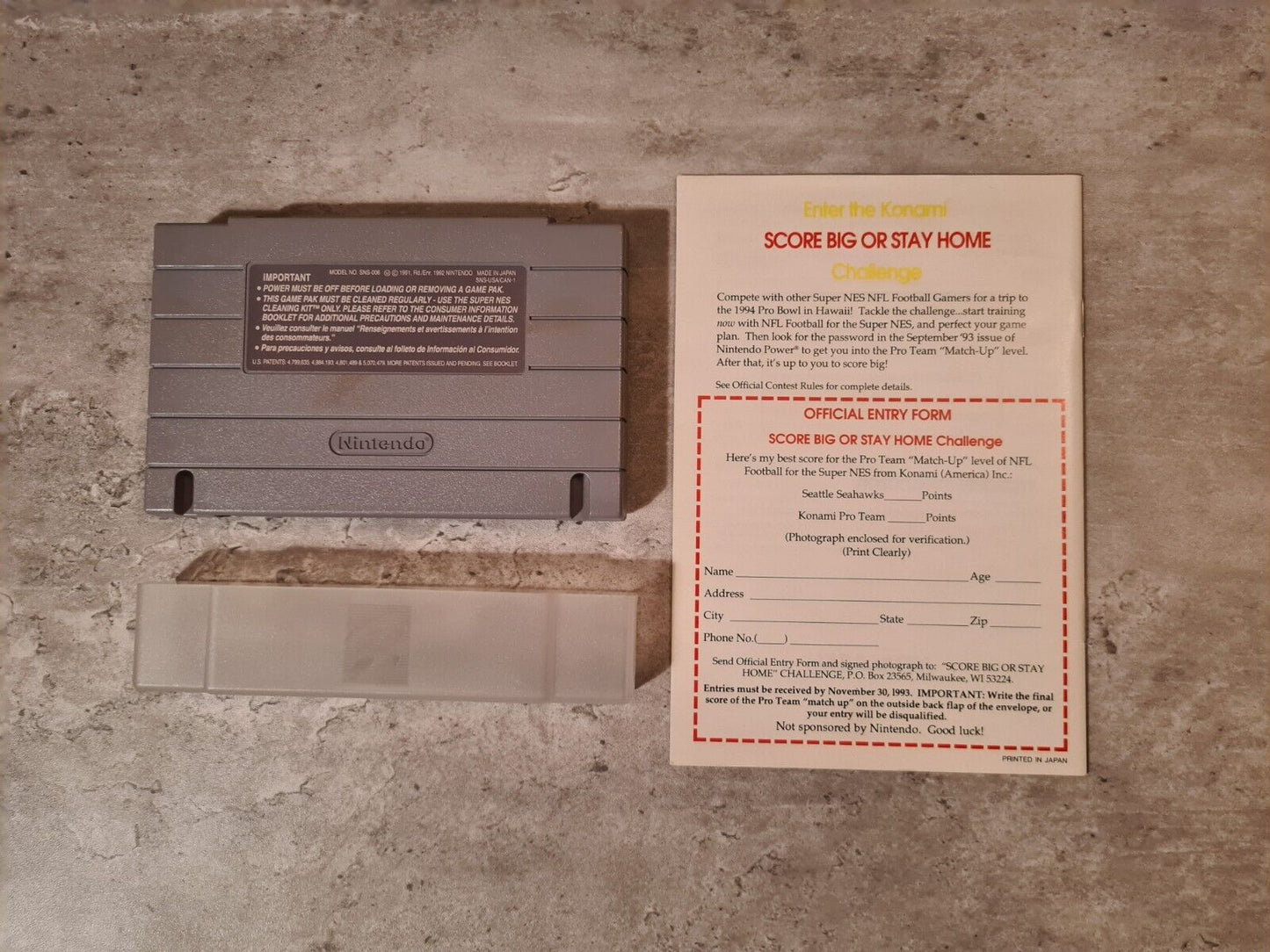 SNES Super Nintendo NFL Football mit OVP und Anleitung + Playbook NTSC USA - T-Retro-Games