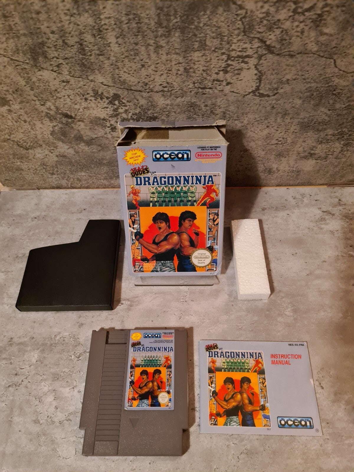 NES Bad Dudes VS. Dragonninja mit OVP und Anleitung FRA