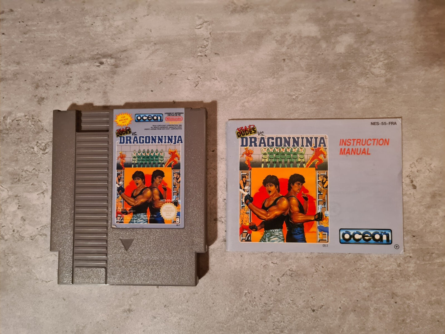 NES Bad Dudes VS. Dragonninja mit OVP und Anleitung FRA