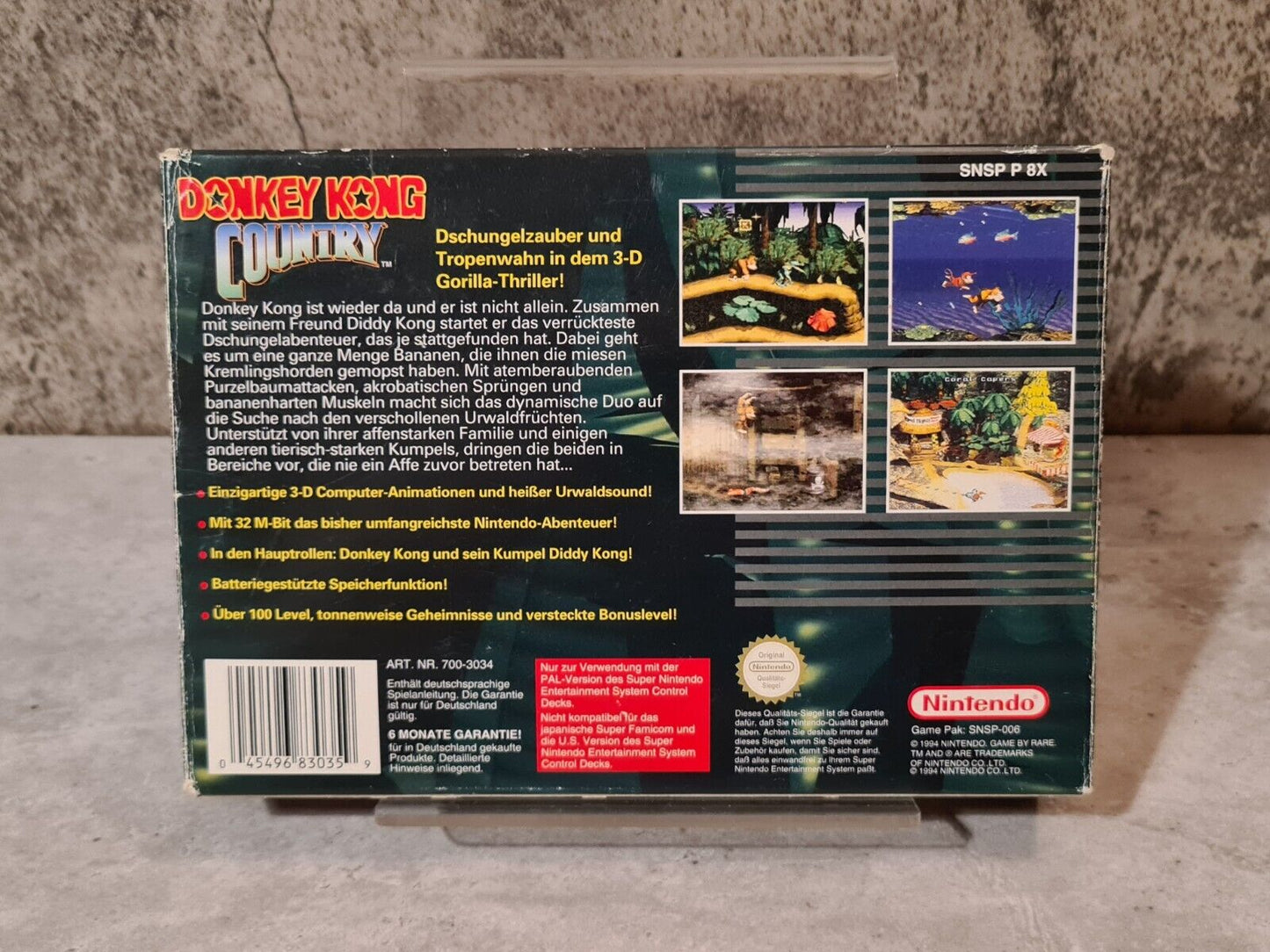 SNES Super Nintendo Donkey Kong Country mit OVP und Anleitung NOE - T-Retro-Games