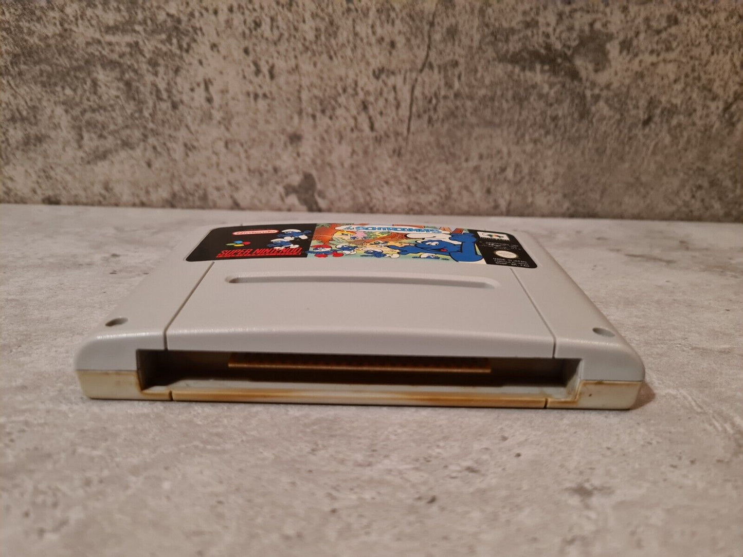SNES Super Nintendo Les Schtroumpfs Modul FAH - T-Retro-Games
