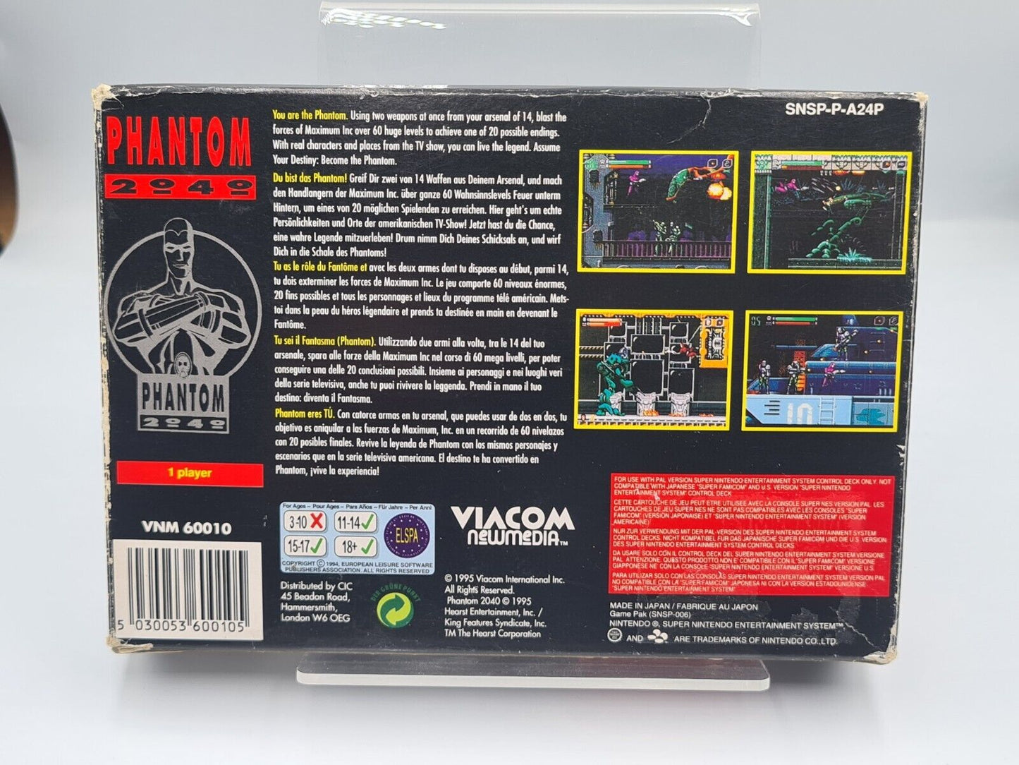 SNES Super Nintendo Phantom 2040 mit OVP und Anleitung EUR - T-Retro-Games