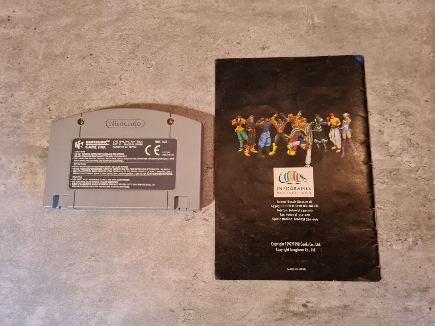 N64 Nintendo 64 Fighter's Destiny mit OVP und Anleitung NOE/EUR - T-Retro-Games