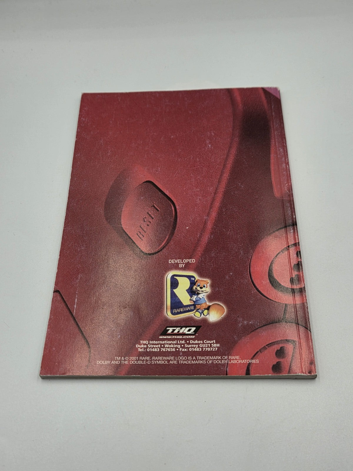 N64 Nintendo 64 Conker's Bad Fur Day Instruction Booklet EUR