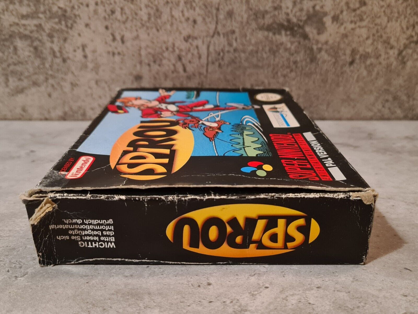 SNES Super Nintendo Spirou / Robbedoes mit OVP und Anleitung NOE - T-Retro-Games