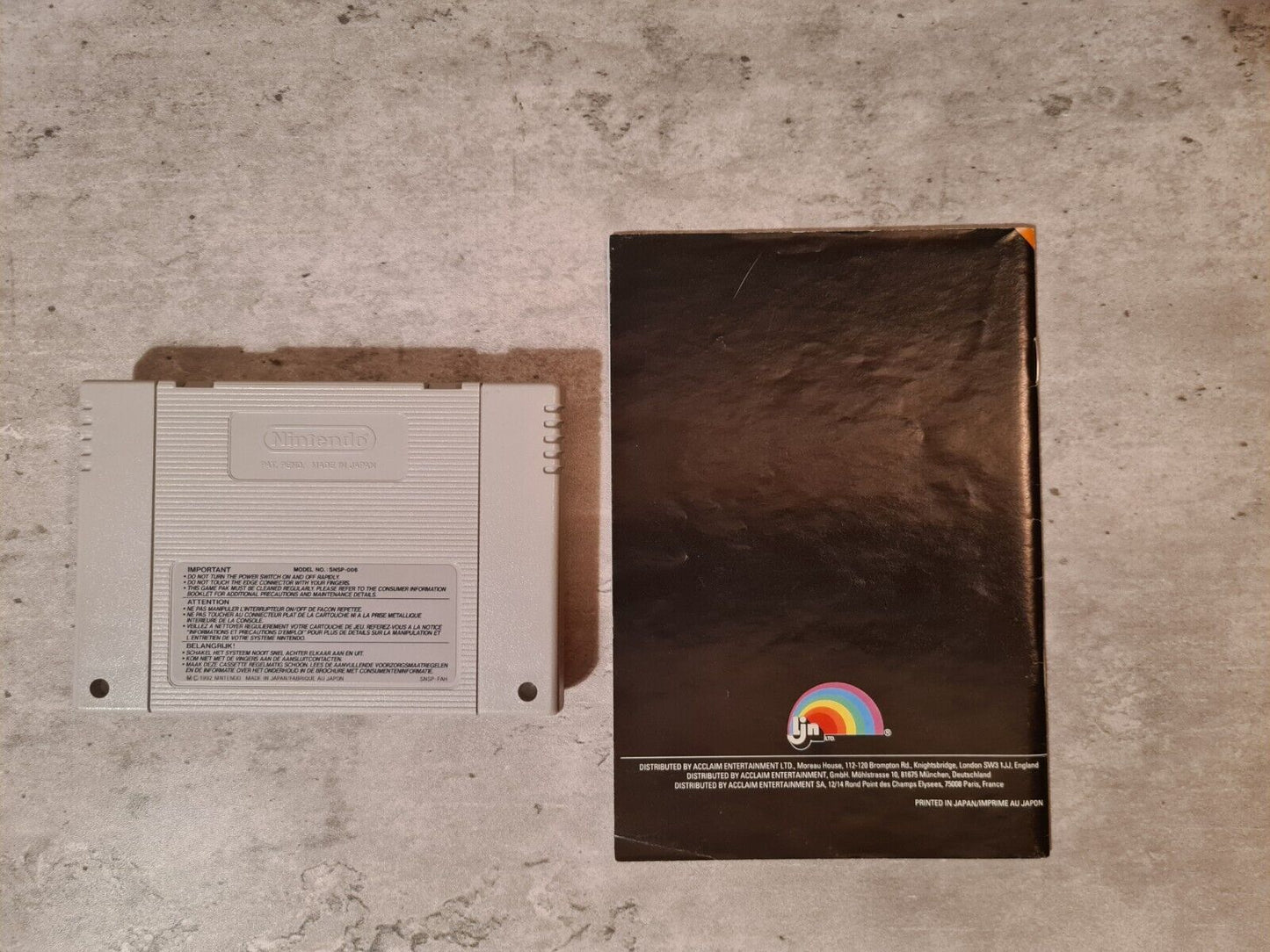 SNES Super Nintendo T2 Terminator 2 Judgment Day mit OVP und Anleitung FAH - T-Retro-Games