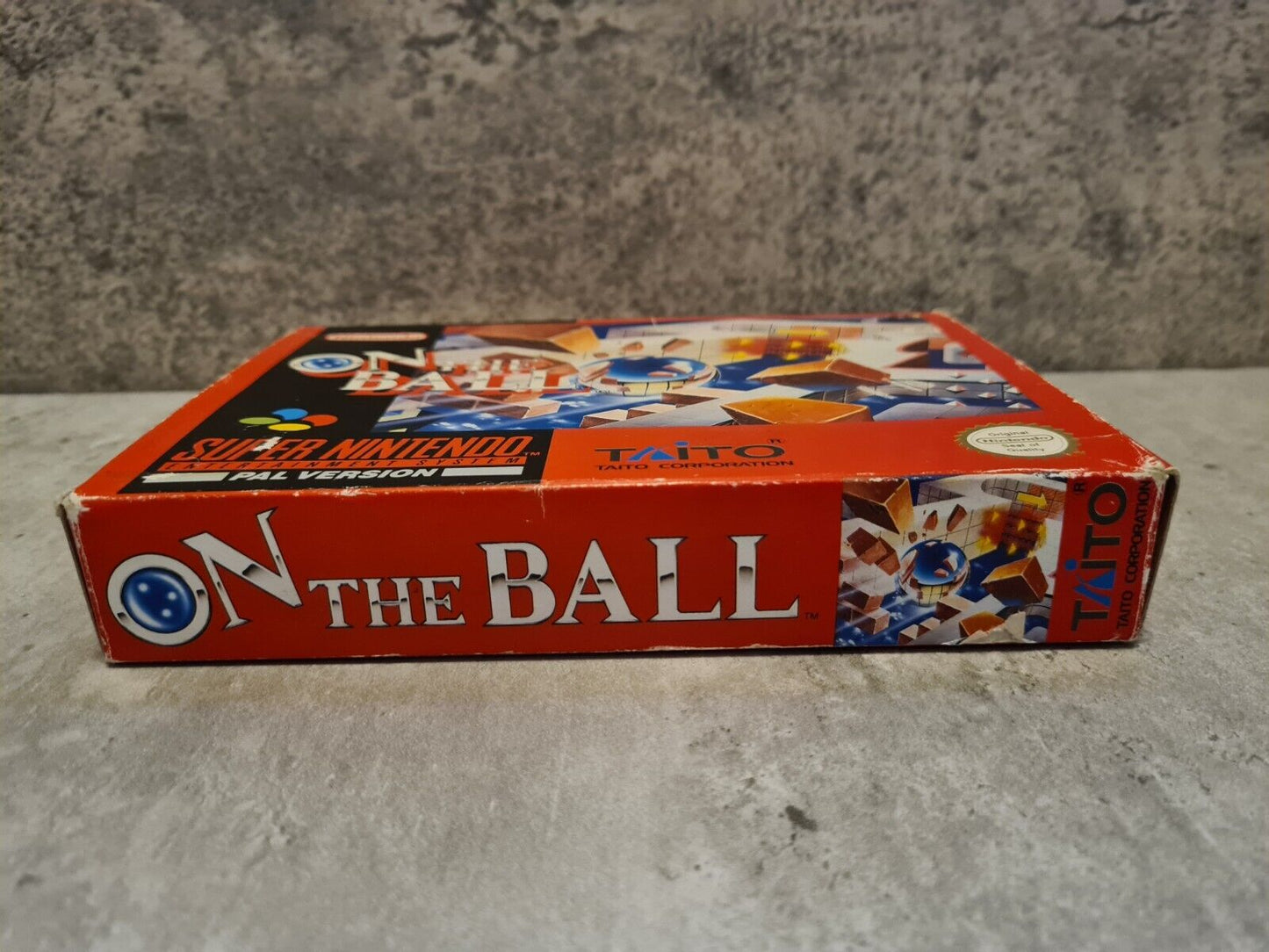 SNES Super Nintendo On The Ball mit OVP und Anleitung FRG - T-Retro-Games