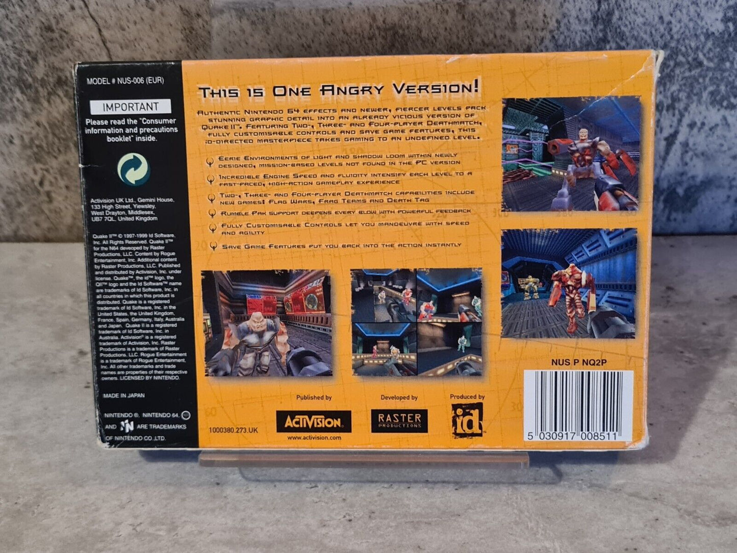 N64 Nintendo 64 Quake II mit OVP und Anleitung UKV - T-Retro-Games