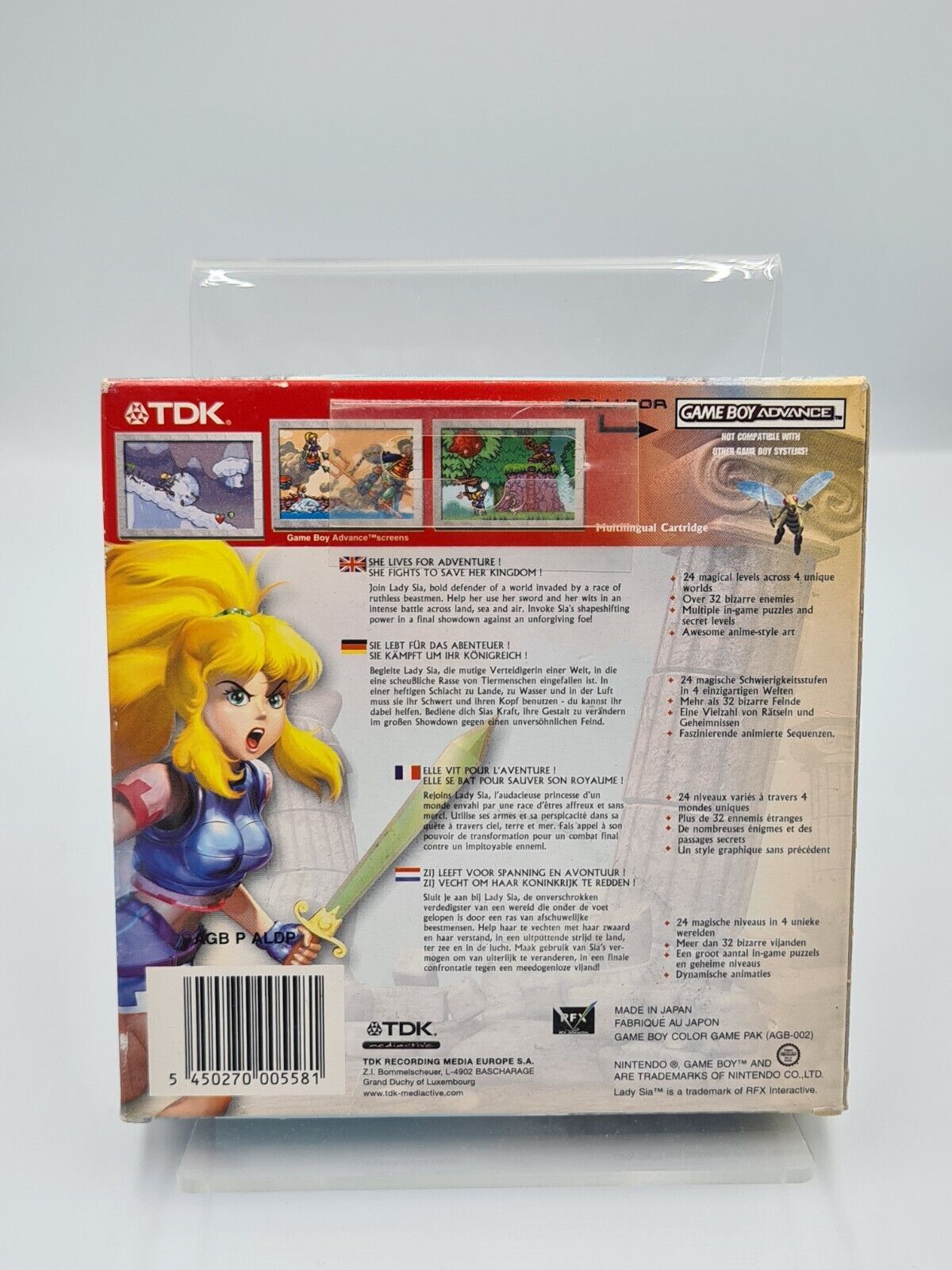Nintendo Game Boy Advance Lady Sia mit OVP und Anleitung EUR - T-Retro-Games