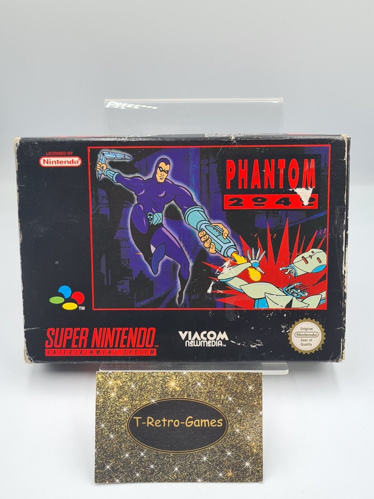 SNES Super Nintendo Phantom 2040 mit OVP und Anleitung EUR - T-Retro-Games